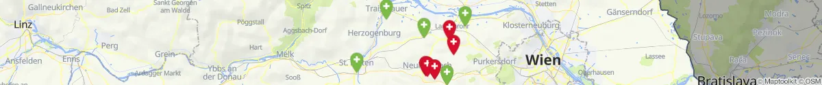 Kartenansicht für Apotheken-Notdienste in der Nähe von Asperhofen (Sankt Pölten (Land), Niederösterreich)